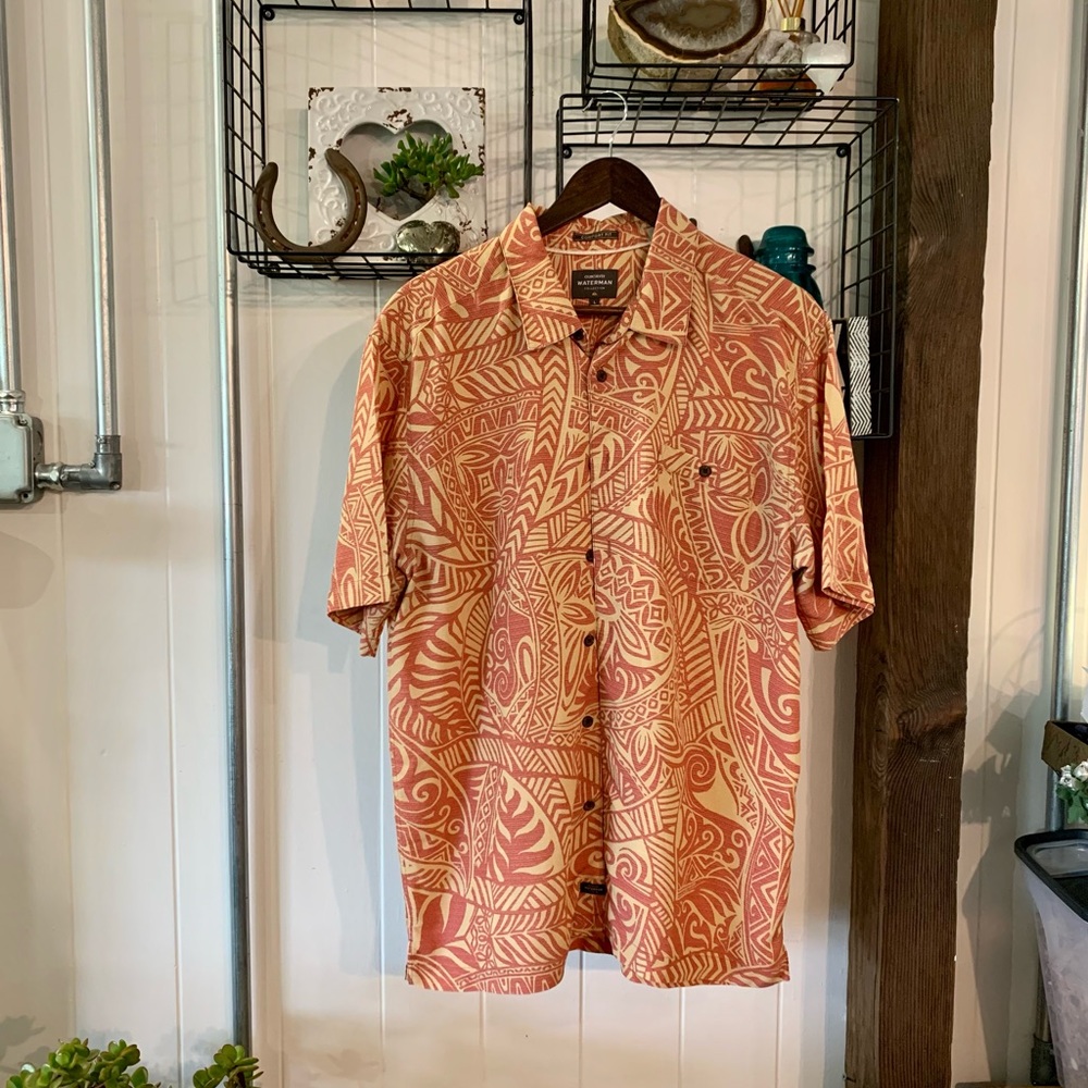 COPY - Lot of 3 Quiksilver Waterman Button Up Shirts. Large